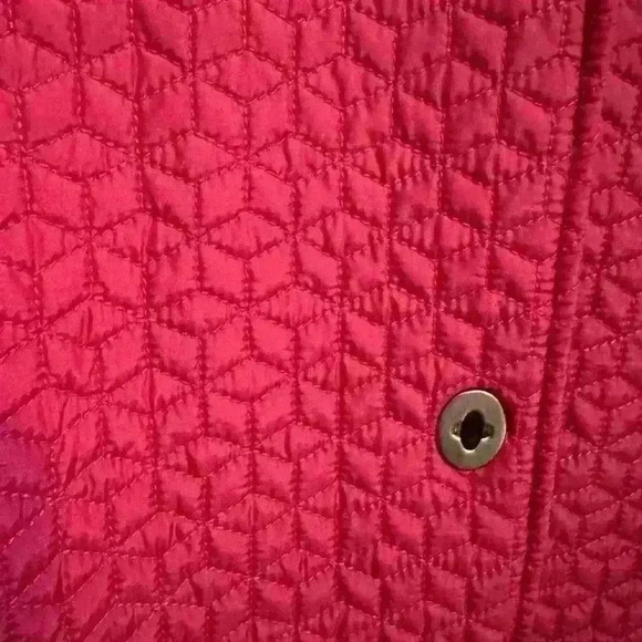 Talbots Pink Quilted Jacket Coat Size Large - Picture 6 of 6